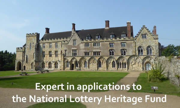 Expert in applications to the National Lottery Heritage Fund - back drop Caerphilly Castle in Wales